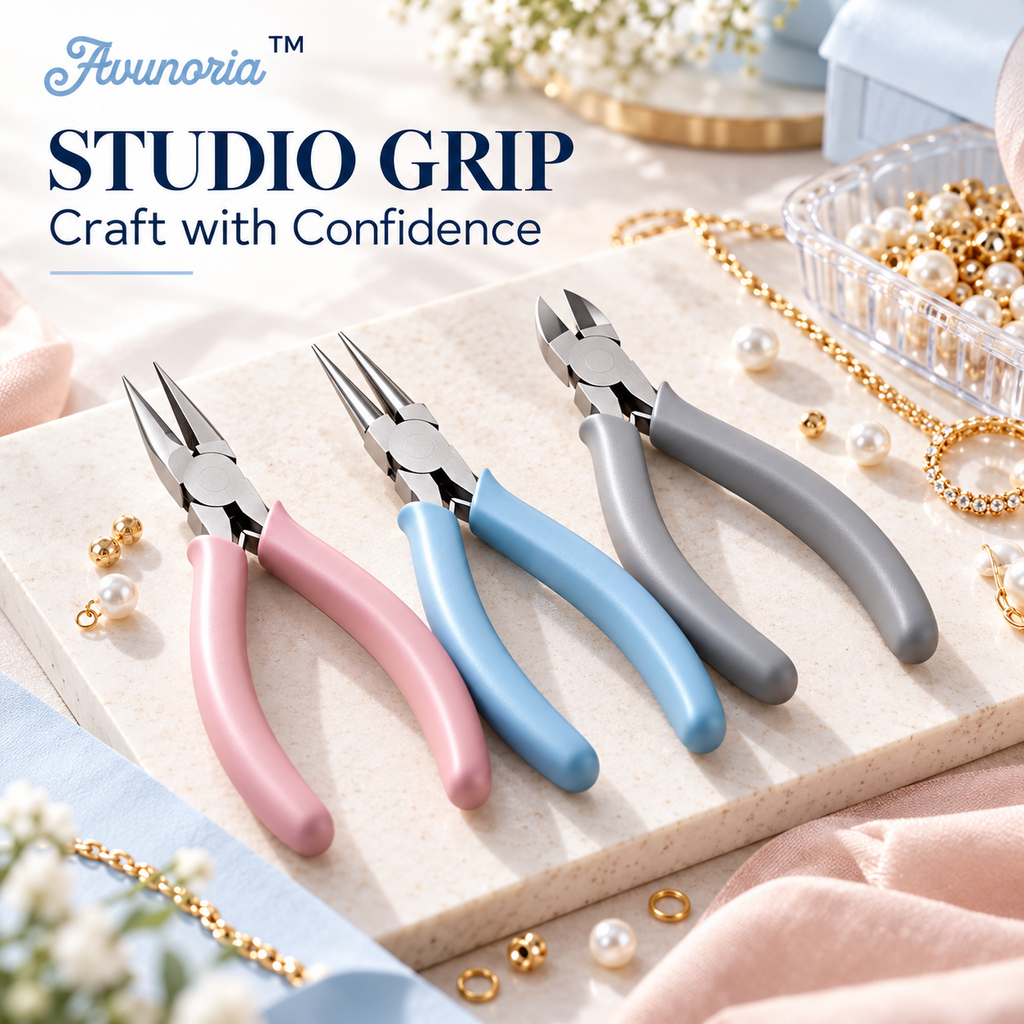 Avunoria™ Studio Grip – Premium Mini Precision Pliers Set, Ergonomic J