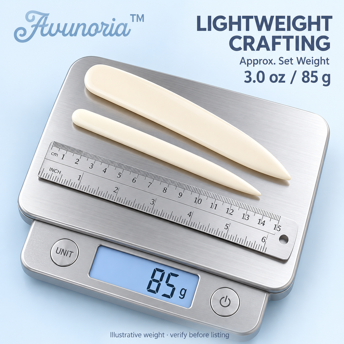 Avunoria™ Fold & Finish – Precision Bone Folder & Paper Creasing Tool Set, Professional Bookbinding Accessories for Handmade Journals & Paper Crafts