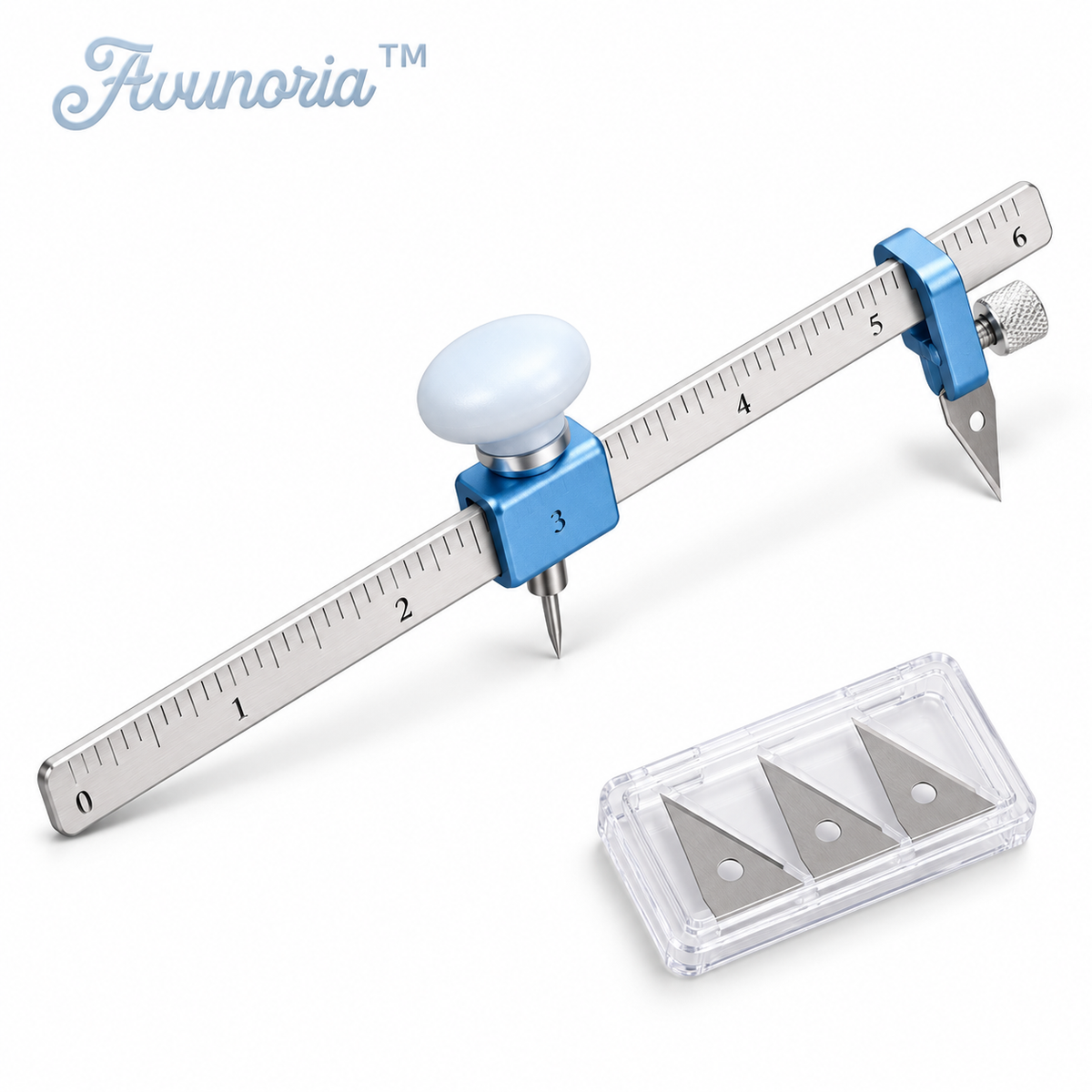Avunoria™ Pattern Line – Adjustable Circle Cutter & Precision Compass Cutting Tool, Professional Craft Cutting Kit for Paper Models, Card Making & DIY Design